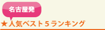 名古屋発、人気ツアーベスト5ランキング